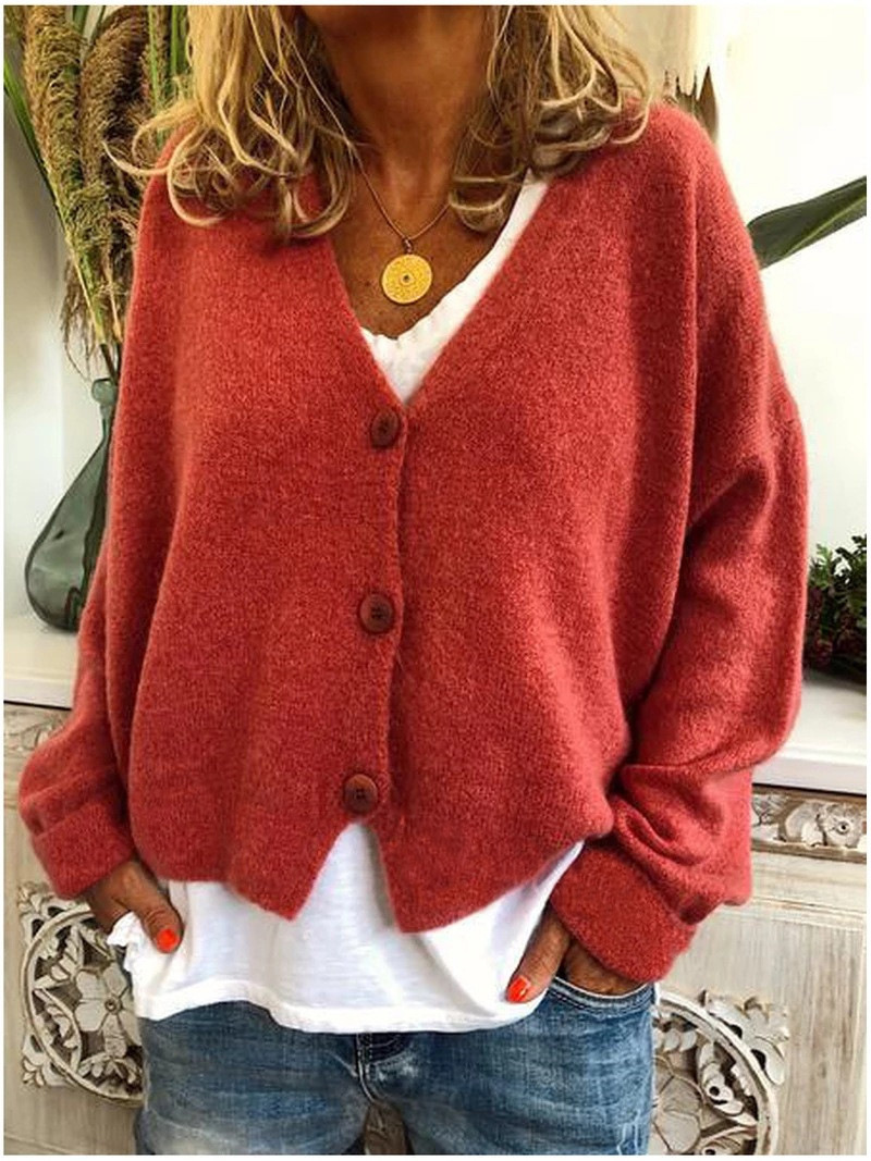 Weiche Strickjacke Damen Warm