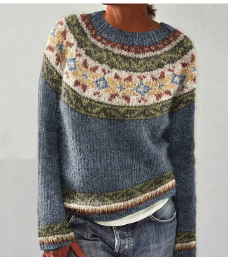 Damen Strickpullover Rundhals Classic Style