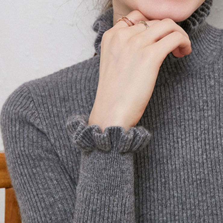 Weiche Kaschmir Pullover Rollkragen Komfort