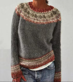 Damen Strickpullover Rundhals Classic Style