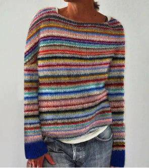 Damen Strickpullover Rundhals Classic Style