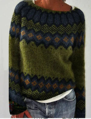Damen Strickpullover Rundhals Classic Style