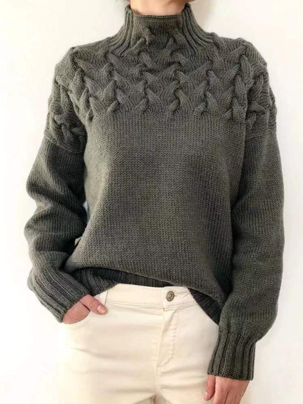 Weicher Cashmere Pullover Rollkragen Winter