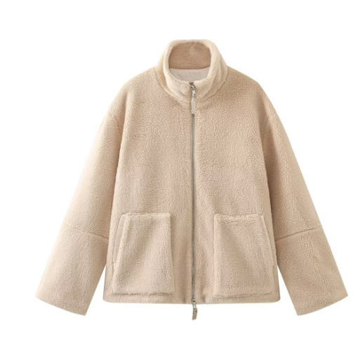 Weicher Teddy-Mantel Bequem & Warm