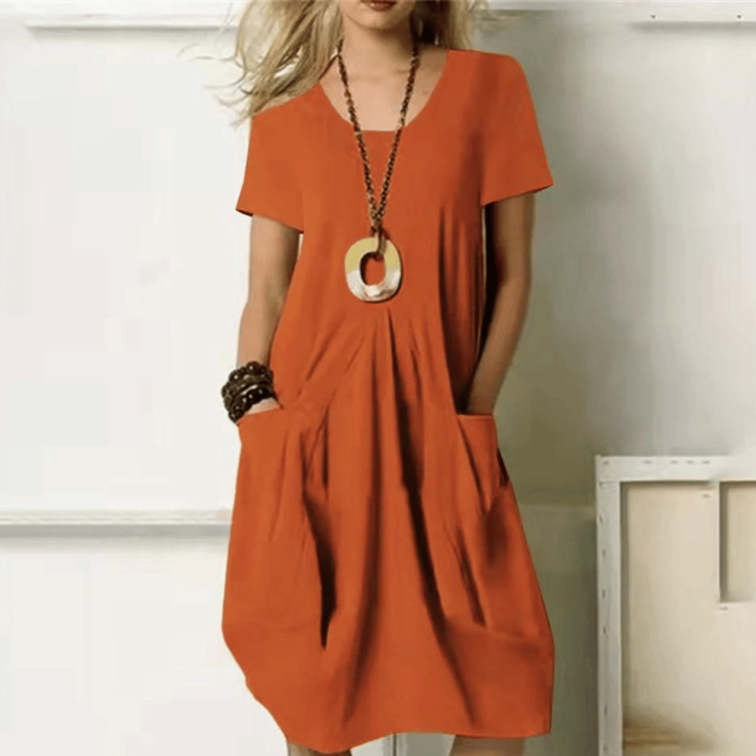 Damenkleid Knielang Elegant Schnitt