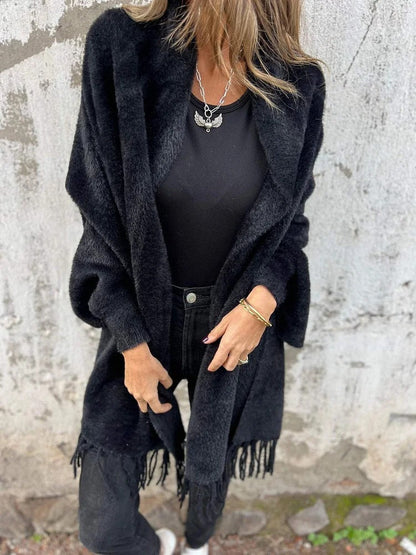 Damen Winterjacke Lang Schwarz