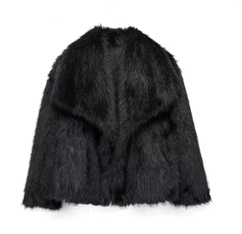 Warme Pelzjacke Elegant Lang