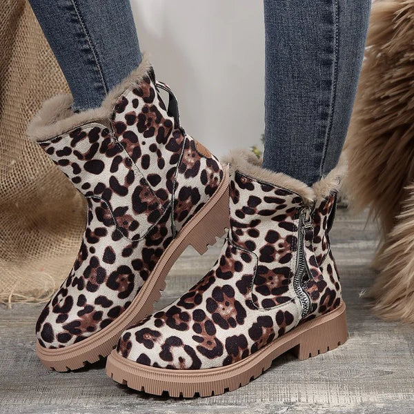 Damen Winterstiefel Plateau Fell-lined Warm