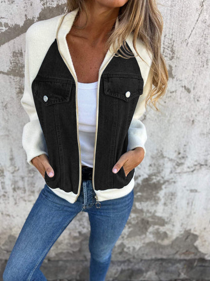 Damenjacke Strukturiert Modern Schnitt