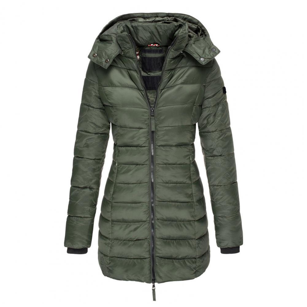 Damen Winterjacke Slimfit Kapuze Wärme & Stil