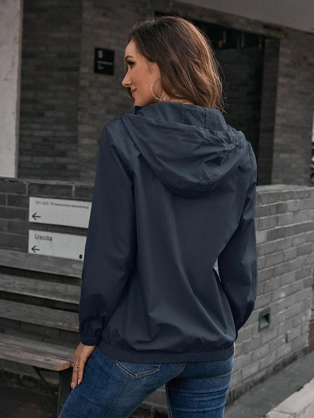 Frauen Kapuzenjacke Herbst Winter - IdealeKleiden