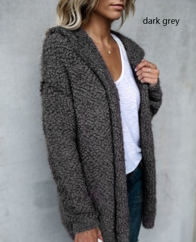 Kapuzenjacke Damen Modern Strick