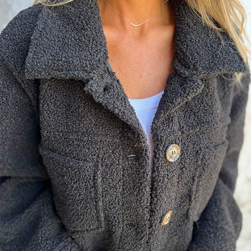 Elegante Damen Herbstjacke Mit Reverskragen