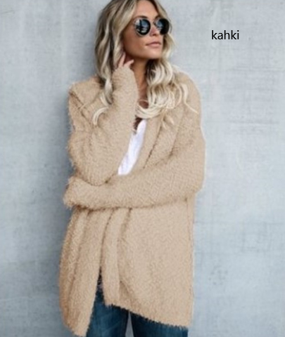 Kapuzenjacke Damen Modern Strick