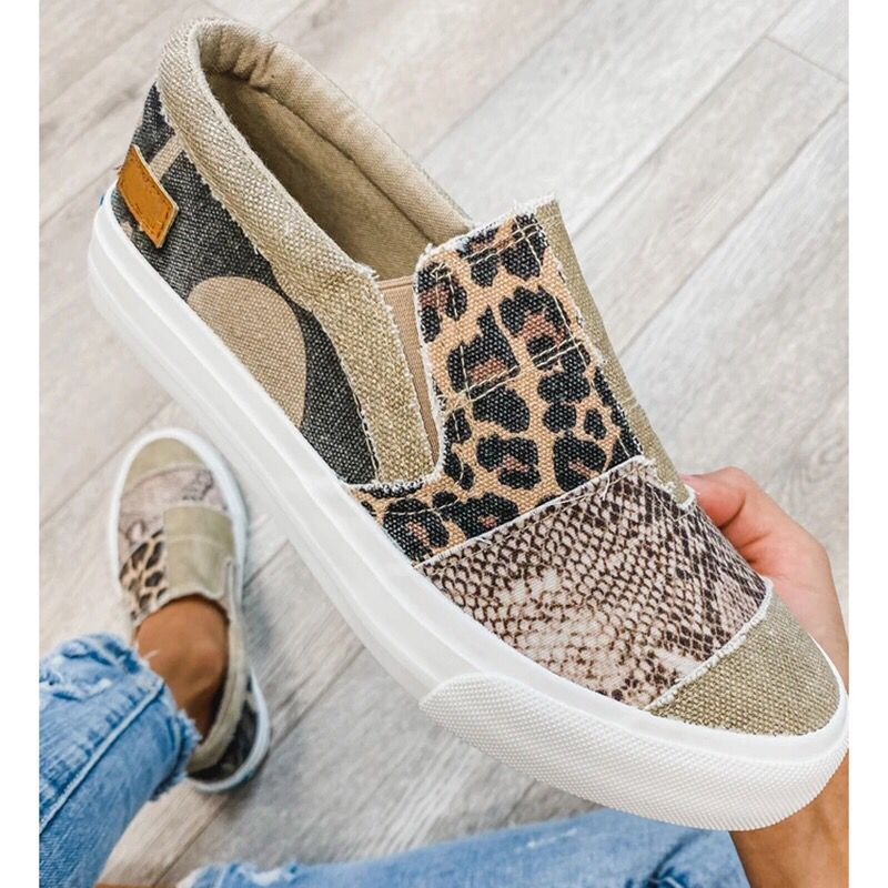 Damen Sneaker Niedrig Patch Style