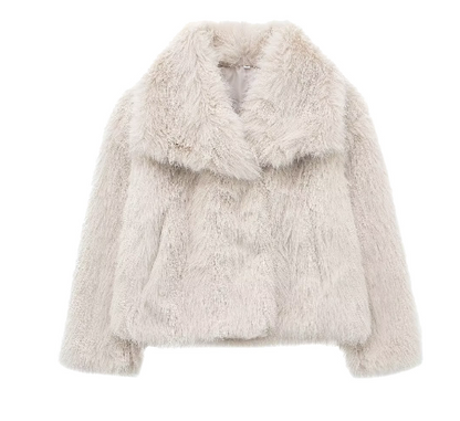 Modische Fuchsfelljacke Streetwear