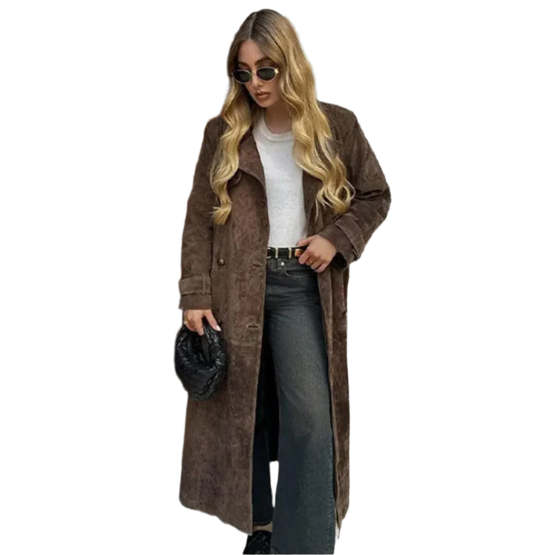 Elegante Damenjacke Lang Modisch
