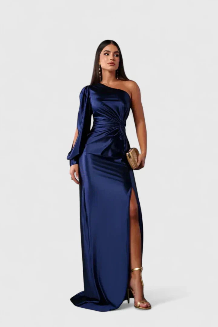 Elegantes Damen Abendkleid mit einer Schulter