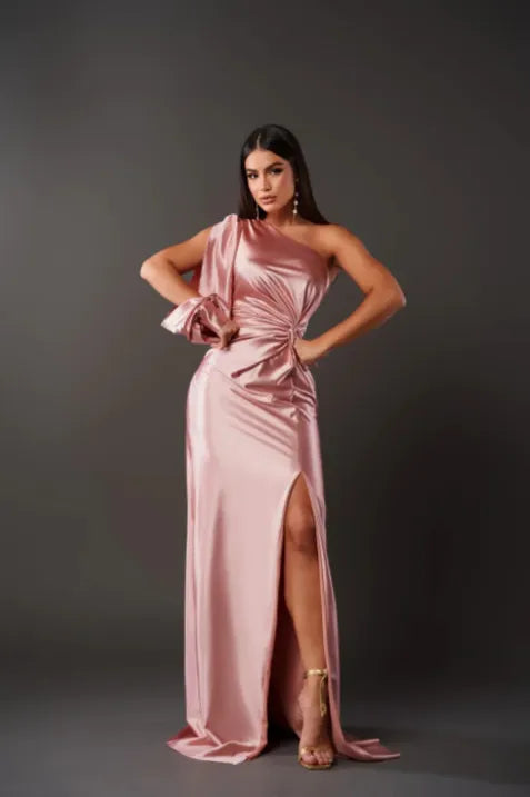 Elegantes Damen-Kleid One-Shoulder-Design