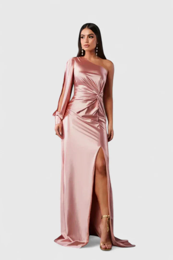 Elegantes Damen Abendkleid mit einer Schulter