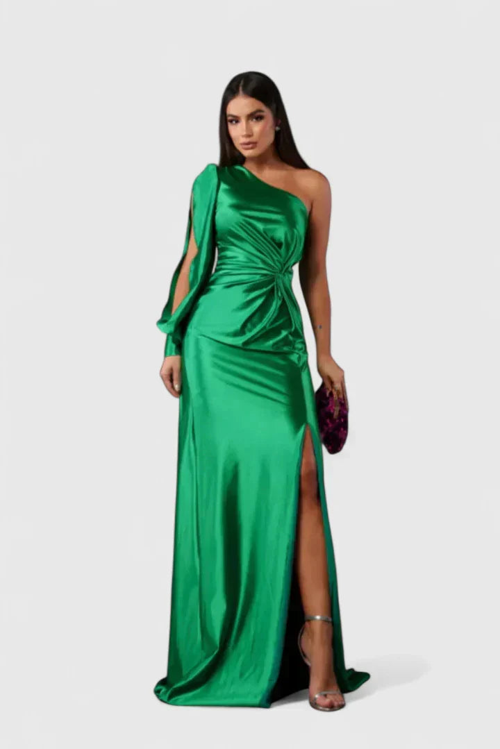 Elegantes Damen Abendkleid mit einer Schulter
