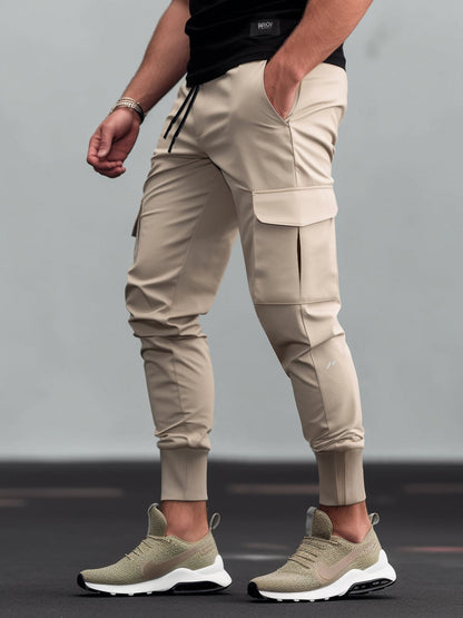 Herren Jogger Cargo Bequem Mit Taschen