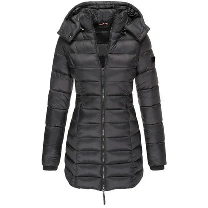Lara - Warme Daunenjacke Lang Wintermantel