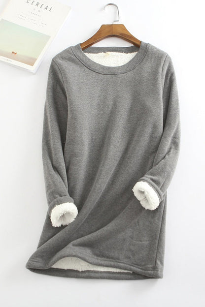 Bequemes Sweatshirt Damen Lockere Fit Weich Fleece