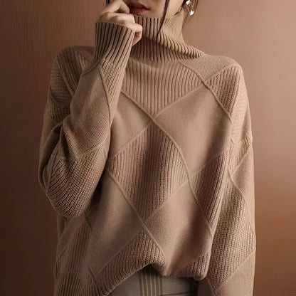 Weicher Damen Rollkragen Pullover Gemütlich