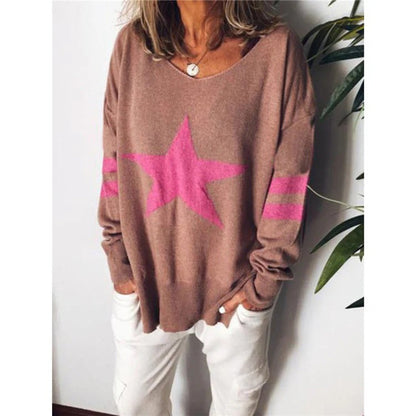 Bequeme Sweater Damen Lange Ärmel Weich