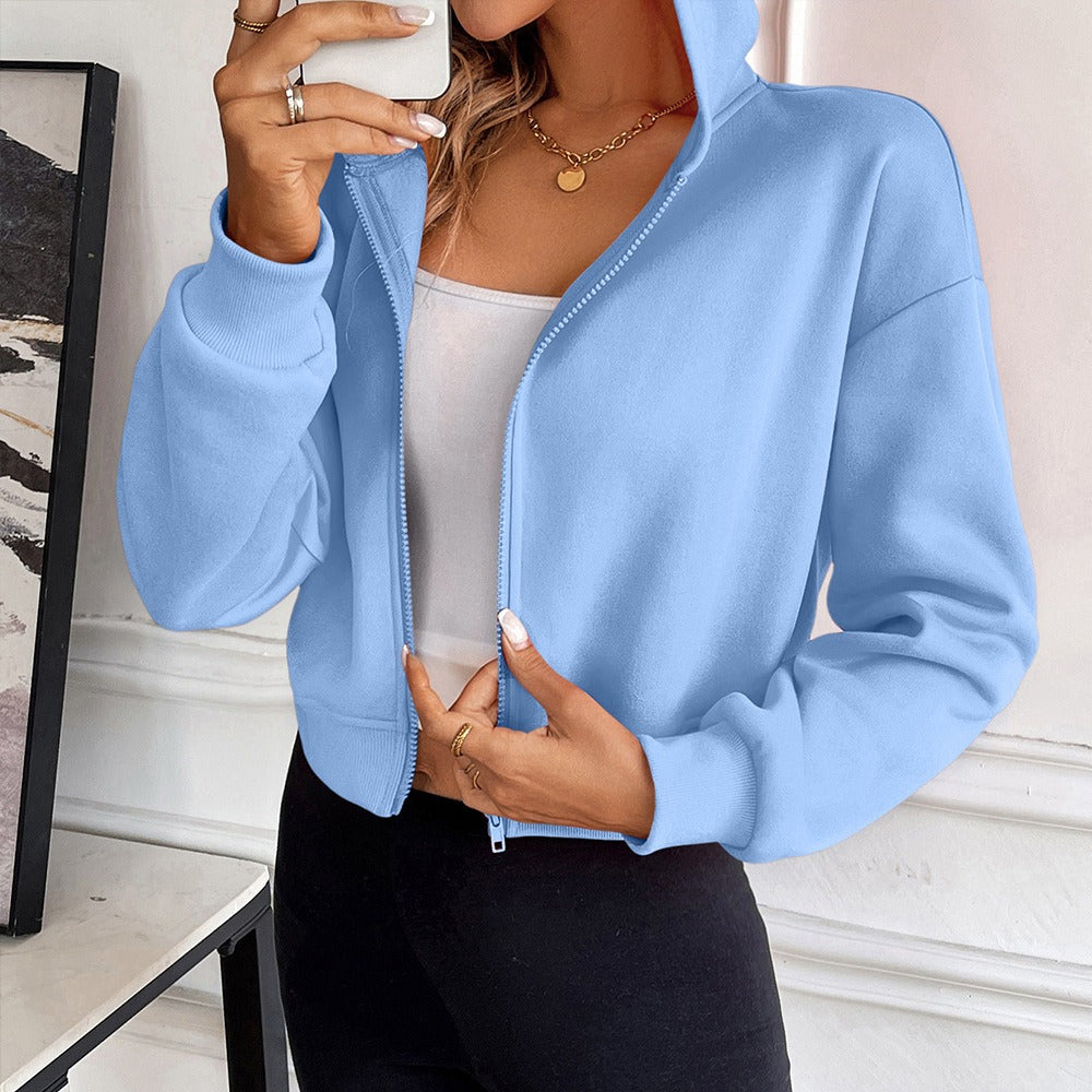 Kapuzenpullover Damen Bequem Baumwolle Lockere Passform