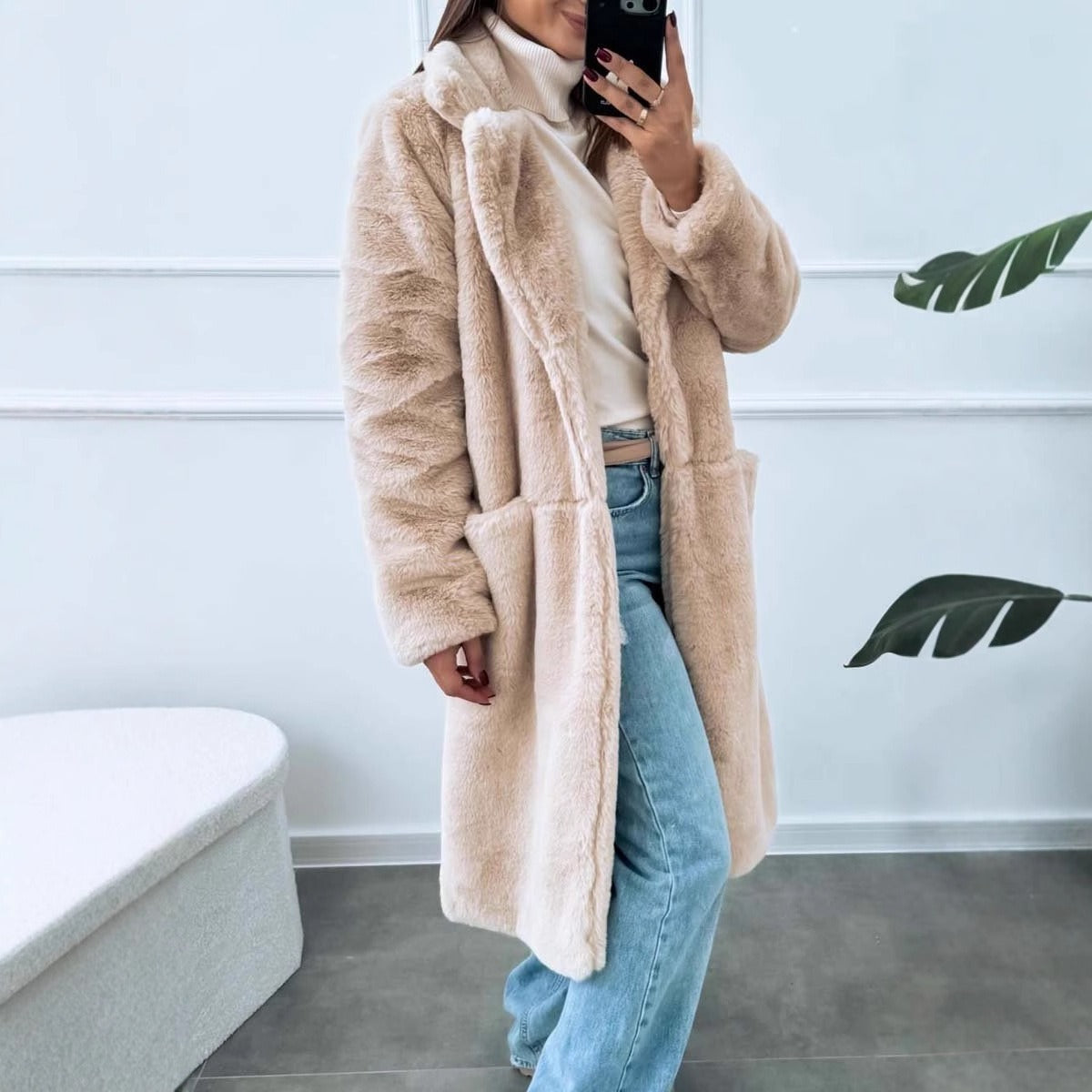 Übergröße Winterjacke Weich & Bequem