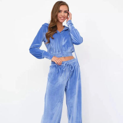 Kuschel Set Fleece Hoodie Jogginghose Bequem