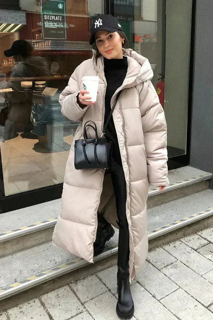 Winterjacke Oversized Kapuze Warm Isoliert