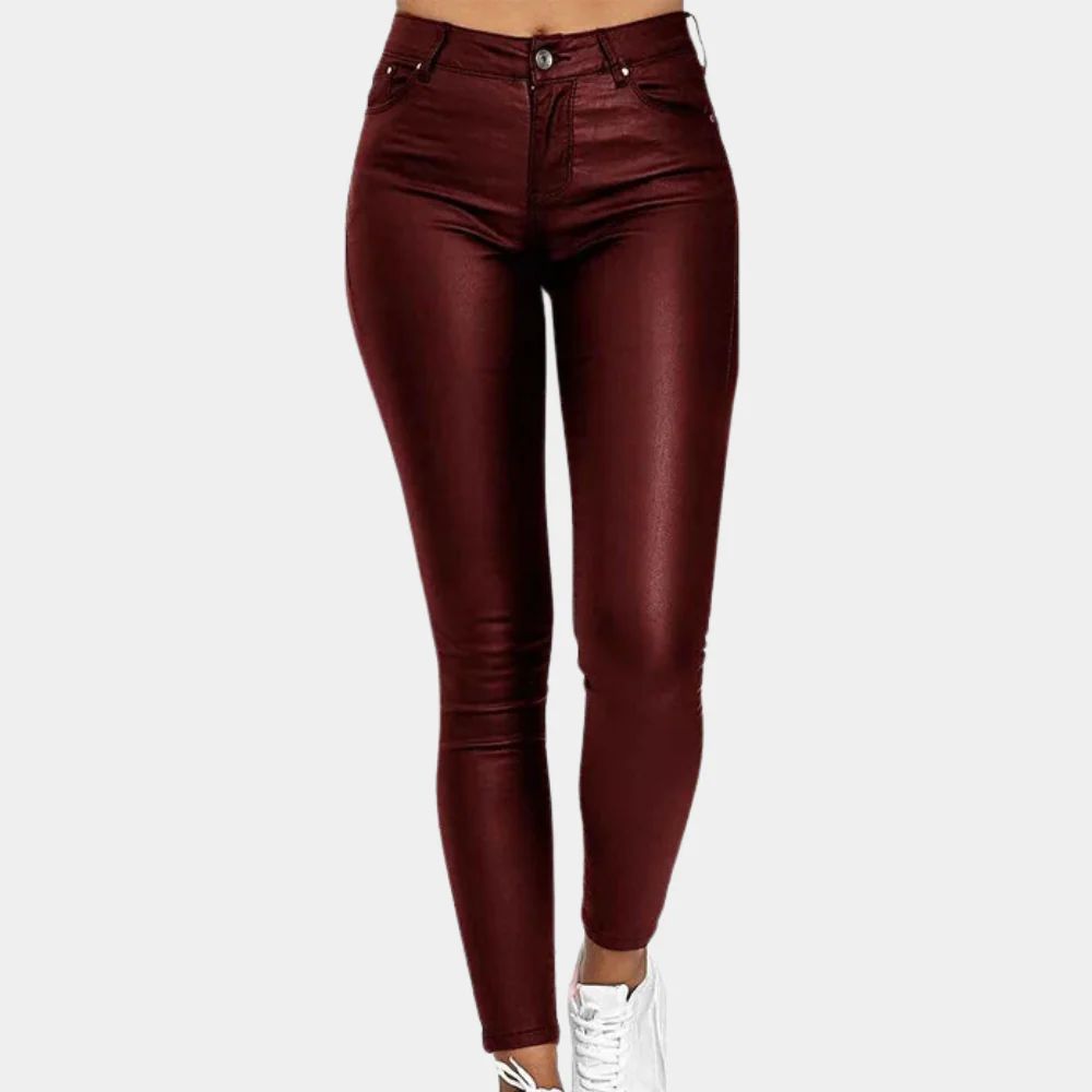 Elegante Damen Leggings Hochtailliert Stretch