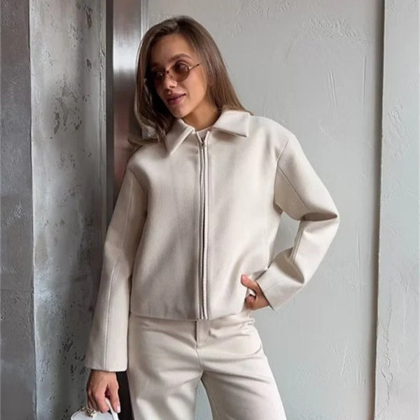 Damen Blazer Langarm Elegant Klassisch