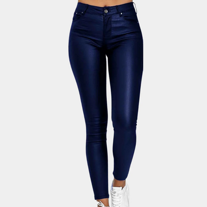 Elegante Damen Leggings Hochtailliert Stretch