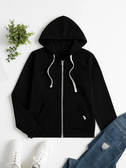 Praktischer Hoodie Kordelzug Kapuze