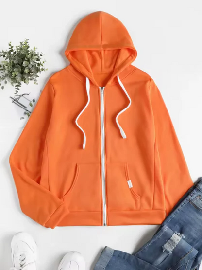 Praktischer Hoodie Kordelzug Kapuze