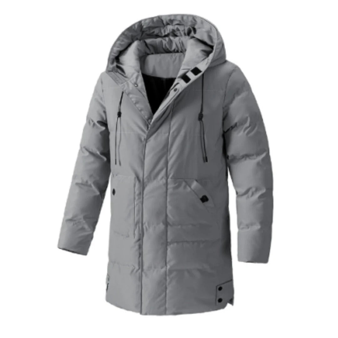 Wasserabweisende Winterjacke Kapuze Mittellang - IdealeKleiden