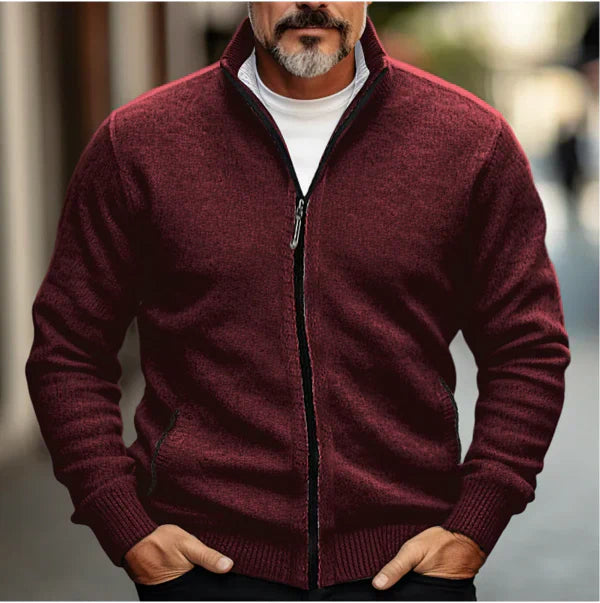 Herren Cardigan Warm Mit Seitentaschen