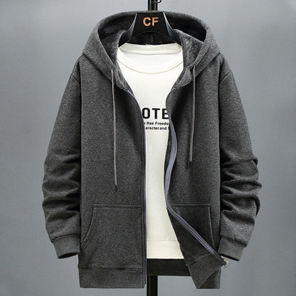 Kapuzenpullover Fleece Soft Reißverschluss - IdealeKleiden
