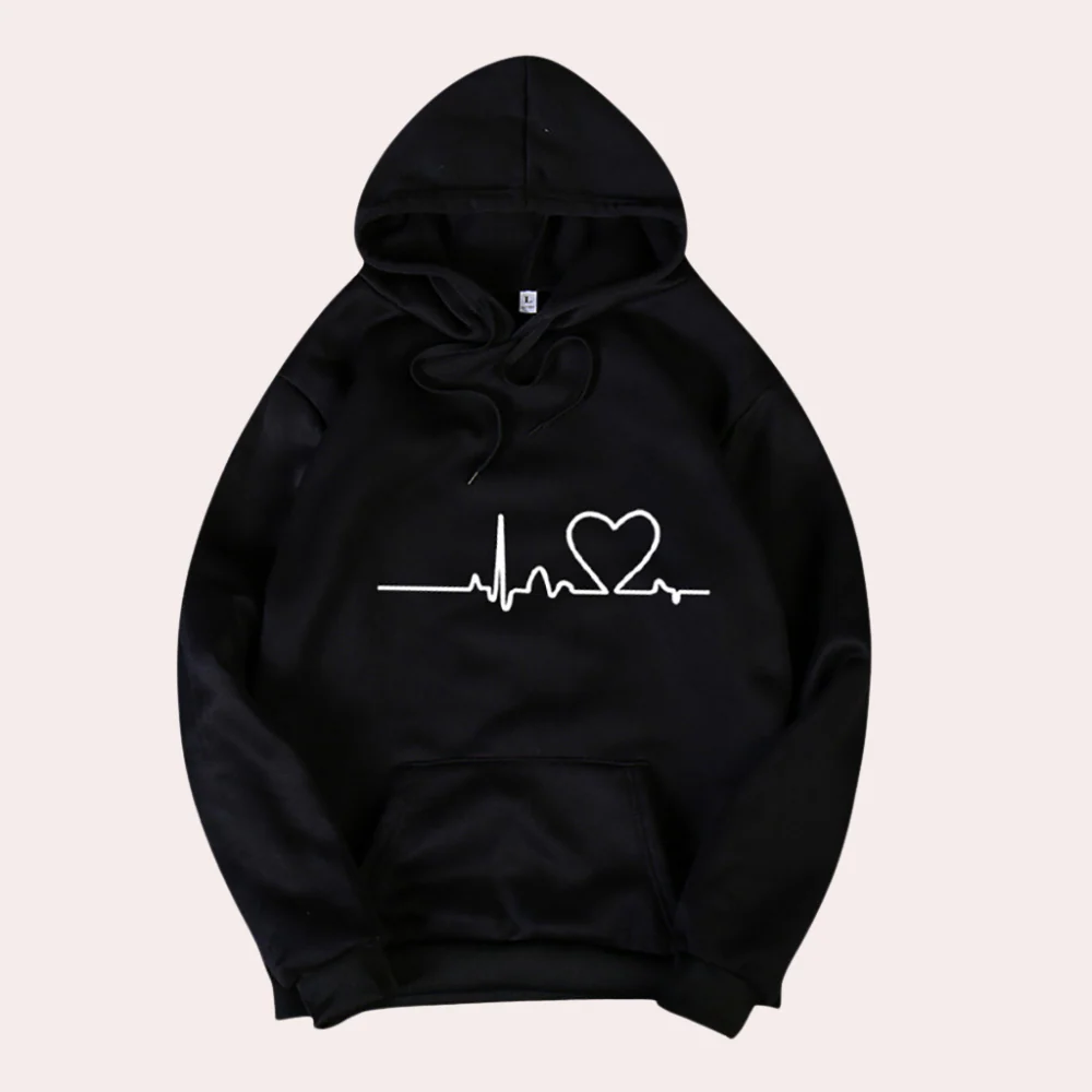 Kapuzenpullover Bequem Graffitidruck Relaxed Fit