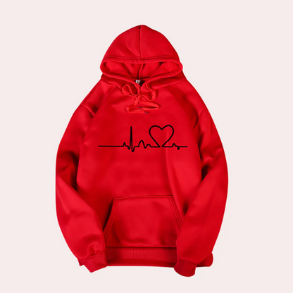 Kapuzenpullover Bequem Graffitidruck Relaxed Fit