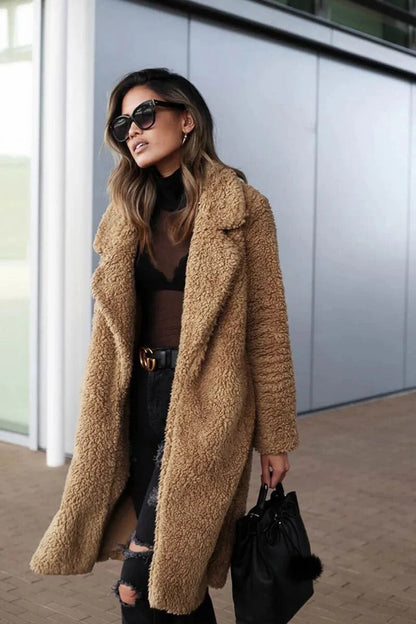 Weiche Damenjacke Teddy Optik