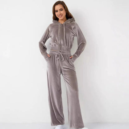 Kuschel Set Fleece Hoodie Jogginghose Bequem