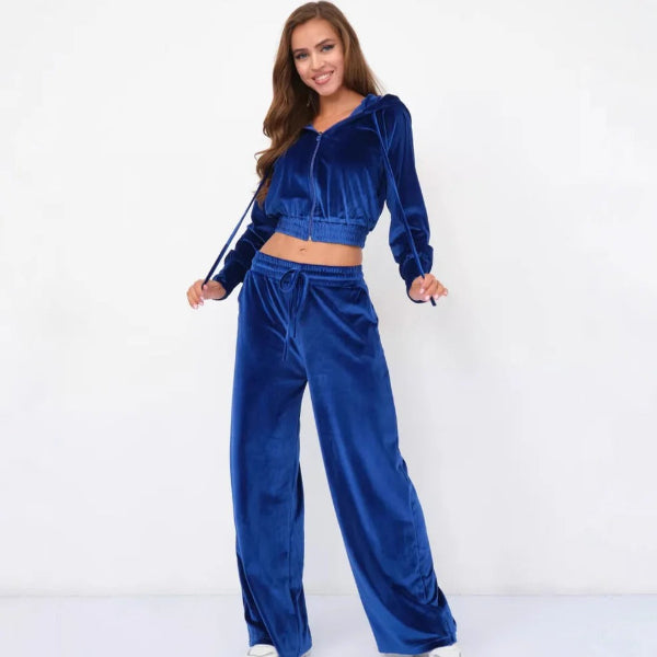 Kuschel Set Fleece Hoodie Jogginghose Bequem
