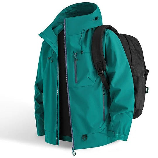 Wasserfeste Sportjacke Kapuze Outdoor