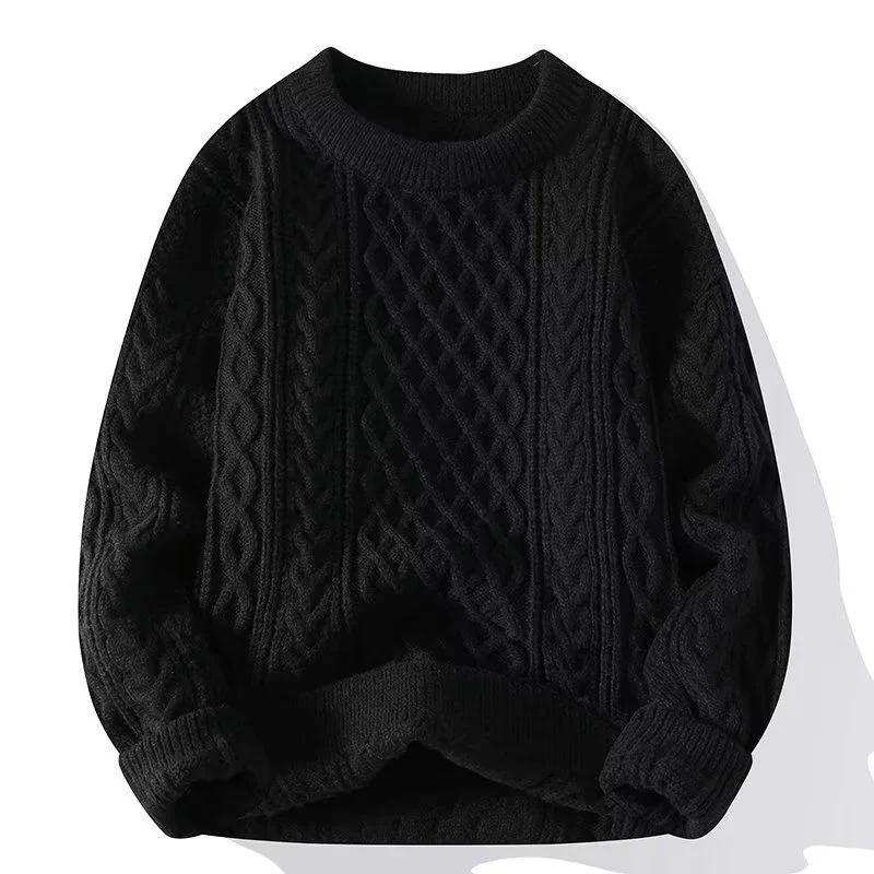 Bequemes Sweatshirt Wollmischung Locker Gerippt