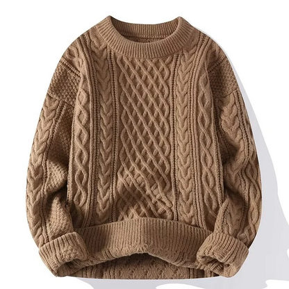 Bequemes Sweatshirt Wollmischung Locker Gerippt